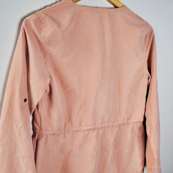 Minkpink dusty rose zip front lightweight shacket/ jacket XS - Picture 4 of 8